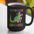 Kids 1st Grade Graduate Dinosaur Trex 1st Grade Graduation Graphic Print Coffee Mug