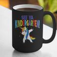 Kids Dabbing Unicorn Kindergarten Graduation See Ya Graphic Print Coffee Mug