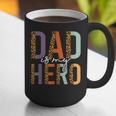 Kids Fathers Day Shirt For Son Daughter My Dad Is My Hero Graphic Print Coffee Mug