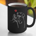 Labrador Retriever Golden Lab Dad Mom Graphic Print Coffee Mug