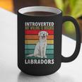 Labrador Retriever Introvert White Lab Graphic Print Coffee Mug Labrador Retriever Introvert White Lab Graphic Print Coffee Mug
