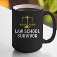 Law School Survivor Humor Law School Graduation Quote Graphic Print Coffee Mug