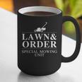 Lawn & Order Special Mowing Unit Dad Joke Graphic Print Coffee Mug