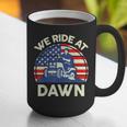 Lawn Mowing We Ride At Dawn Father Day Care Mower Dad Graphic Print Coffee Mug