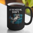 Lazy Raccoon Sarcastic Introvert Humor Japanese Animal Graphic Print Coffee Mug