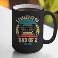 I Leveled Up To Dad Of 2 2026 Promoted To Dad Of Two Kids Graphic Print Coffee Mug