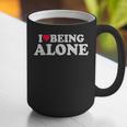 I Love Being Alone Introvert & Anxious Girl Red Heart Graphic Print Coffee Mug I Love Being Alone Introvert & Anxious Girl Red Heart Graphic Print Coffee Mug