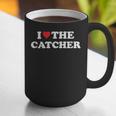 I Love The Catcher Baseball Softball Dad Mom Graphic Print Coffee Mug