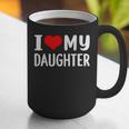 I Love My Daughter Fathers Day For Dad Graphic Print Coffee Mug