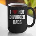 I Love Hot Divorced Dads Red Hearts Graphic Print Coffee Mug