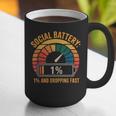 Low Social Battery Introvert Energy Graphic Print Coffee Mug Low Social Battery Introvert Energy Graphic Print Coffee Mug