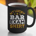 My Lucky Bar Exam Shirt Lawyer Law School Graduation Graphic Print Coffee Mug