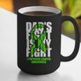 Lymphoma Cancer Awareness Lime Green Ribbon Dad's Fight Graphic Print Coffee Mug