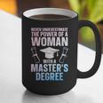 Masters Degree Graduation Art For Women Girls Masters Degree Graphic Print Coffee Mug