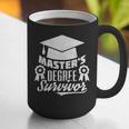 Master's Degree Survivor College Graduation Graphic Print Coffee Mug