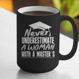 Master's Graduation Shirt For Women With Masters Degree Graphic Print Coffee Mug