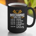 Mechanic Men Dad Hourly Rate Car Auto Garage Mechanic Graphic Print Coffee Mug