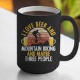 Mountain Biking Beer Drinking Introvert Sayings For Cyclist Graphic Print Coffee Mug Mountain Biking Beer Drinking Introvert Sayings For Cyclist Graphic Print Coffee Mug