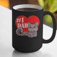 Nebelung Cat 1 Dad Father's Day Daddy Heart Decor For Men Women Kids Graphic Print Coffee Mug
