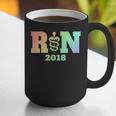 Nurse Graduation Shirt RN Est 2018 Rainbow Tshirt Graphic Print Coffee Mug