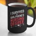 Nurse Graduation I Survived My Girlfriends Nursing Degree Graphic Print Coffee Mug