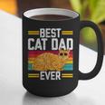 Orange Cat Best Cat Dad Ever Orange Tabby Cat Graphic Print Coffee Mug