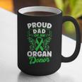 Organ Donation Green Ribbon Proud Dad Of An Organ Donor Graphic Print Coffee Mug
