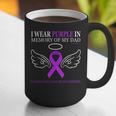 Pancreatic Cancer I Wear Purple In Memory Of My Dad Graphic Print Coffee Mug