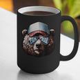 Papa Bear Face Cool Dad Style Retro Fathers Day Daddy Bear Graphic Print Coffee Mug