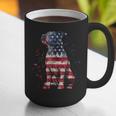 Patriotic Pitbull American Flag 4th Of July Dog Pitbull Dad Graphic Print Coffee Mug