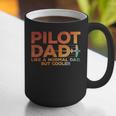 Pilot Dad Art For Men Father Aviation Airplane Pilot Graphic Print Coffee Mug