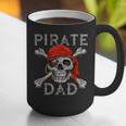 Pirate Dad Shirt Jolly Roger Crossbones Skull Halloween Graphic Print Coffee Mug