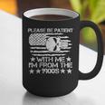 Please Be Patient With Me I'm From The 1900s USA Flag Skull Graphic Print Coffee Mug