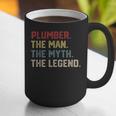 Plumber The Man The Myth The Legend Dad Hero Graphic Print Coffee Mug