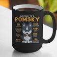 Pomsky Anatomy Dog Mom Dad Graphic Print Coffee Mug