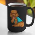 Poodle I Love Dad Tattoo Apparel Dog Dad Dads For Men Women Graphic Print Coffee Mug