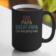 Promoted To Great Papa 2024 Fathers Day First Time Dad Graphic Print Coffee Mug