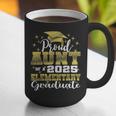 Proud Aunt Of 5th Grade Graduate 2025 Elementary Graduation Graphic Print Coffee Mug