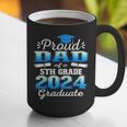 Proud Dad Of 5th Grade Graduate 2024 Elementary Graduation Graphic Print Coffee Mug