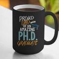 Proud Dad PhD Doctoral Graduation Doctorate Degree EdD PsyD Graphic Print Coffee Mug