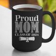 Proud Mom Of a 2024 Graduate Mama Checkered Graduation Graphic Print Coffee Mug