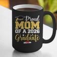Proud Mom Of A Class Of 2026 Graduate Senior Gold Graduation Graphic Print Coffee Mug