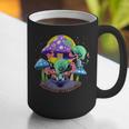 Psychedelic Alien Mushroom Nostalgia Groovy Vibe Hippie Graphic Print Coffee Mug