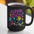 Rad Dad 80s Throwback Graphic Print Coffee Mug