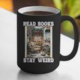 Read Books Stay Weird Book Lover Introvert Book Graphic Print Coffee Mug