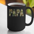 Retro Camo Hunting Papa Old Camo Dad Father’s Day Daddy Graphic Print Coffee Mug