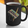 Retro Cassette And Pencil 80s 90s Nostalgia Music Lover Graphic Print Coffee Mug Retro Cassette And Pencil 80s 90s Nostalgia Music Lover Graphic Print Coffee Mug