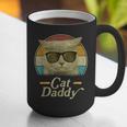 Retro Cat Daddy 80s 90s Style Sunglasses Graphic Print Coffee Mug