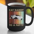 Retro Fat Chonk Dad Tee Cat Daddy To A Fatty Graphic Print Coffee Mug