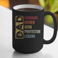 Retro Husband Father Hero Protector Legend Father Day Dad Graphic Print Coffee Mug Retro Husband Father Hero Protector Legend Father Day Dad Graphic Print Coffee Mug